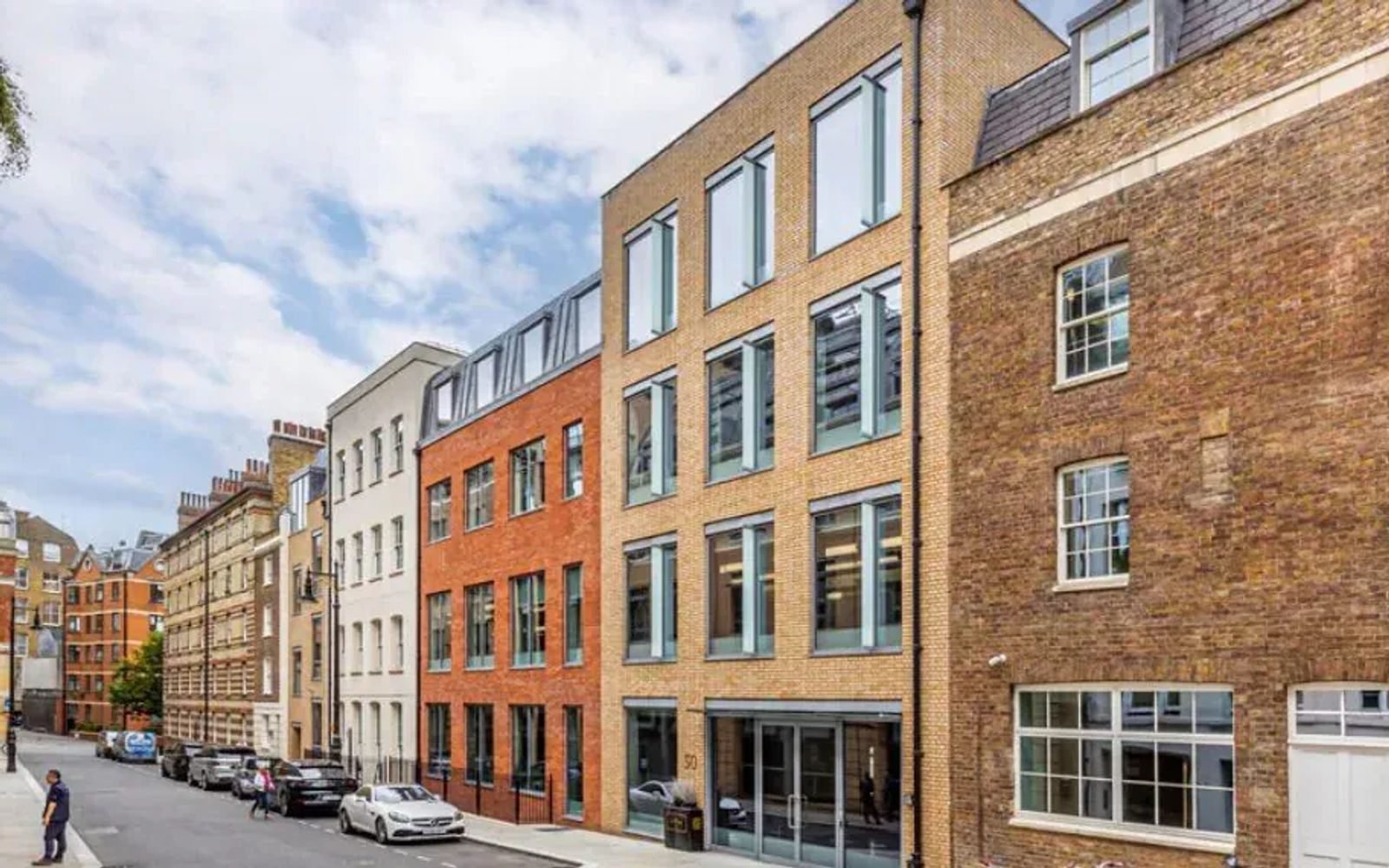 Period office buildings on a Mayfair street